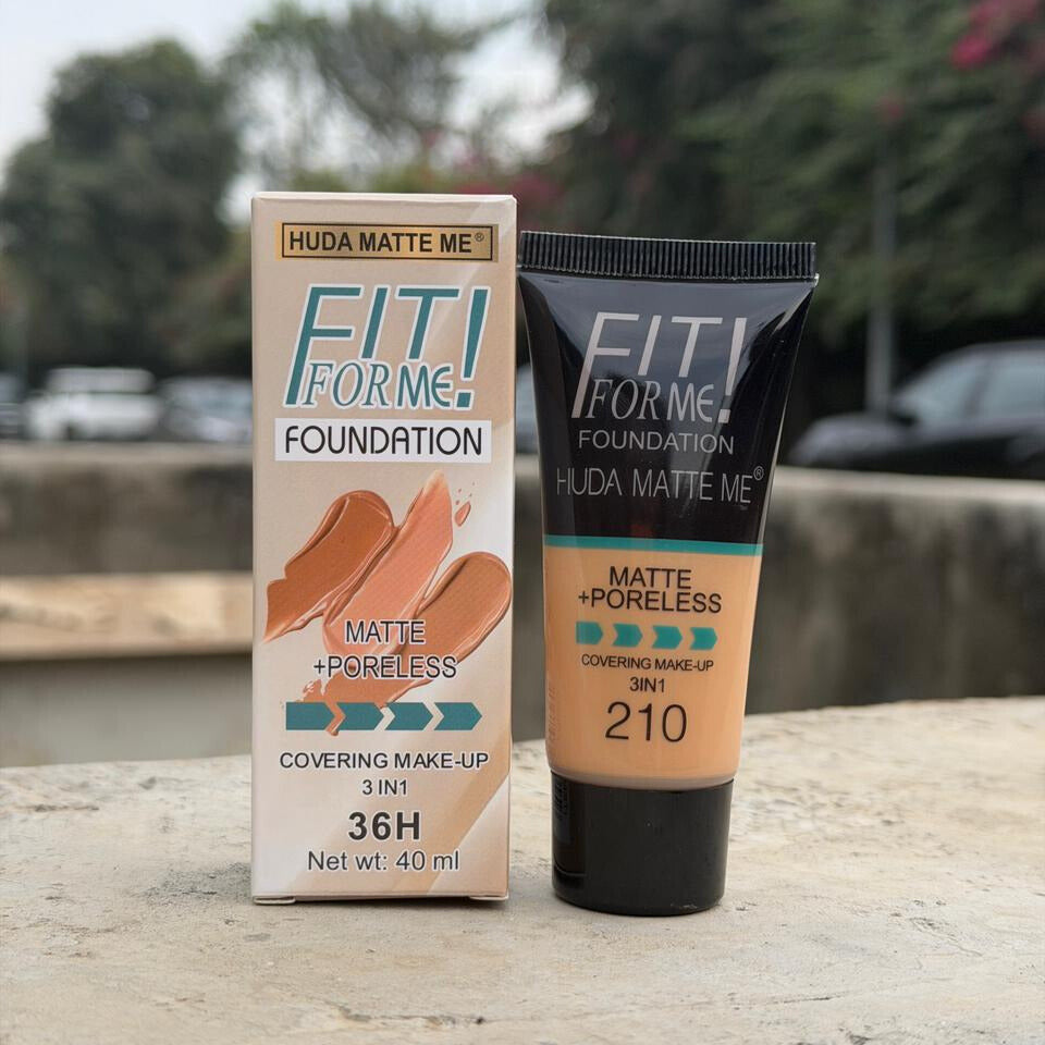 FIT! FOR ME – Huda Matte Me Foundation (3-in-1)