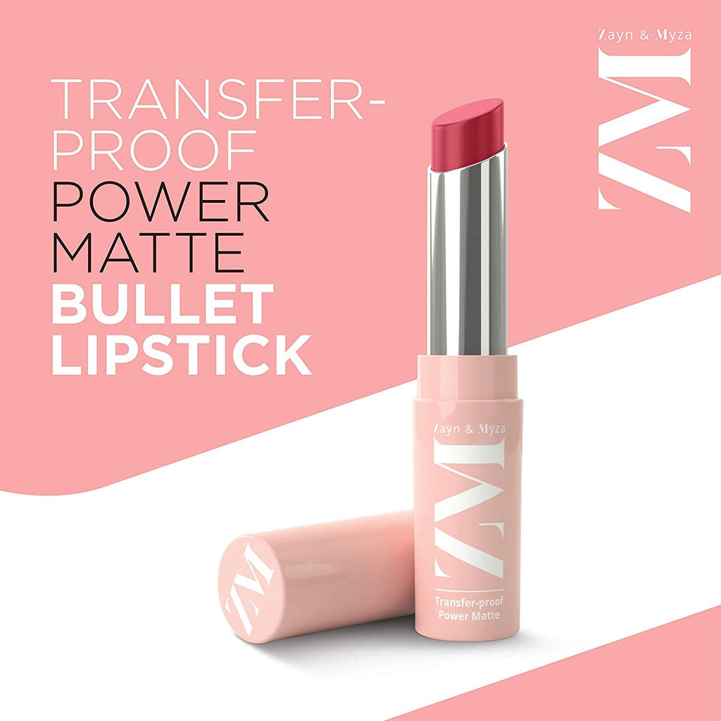 Zayn & Myza Transfer-Proof Power Matte Bullet Lipstick