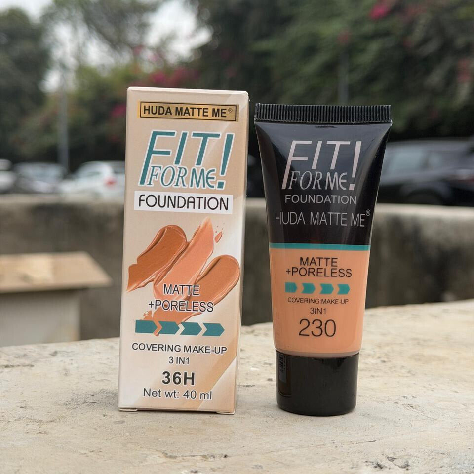 FIT! FOR ME – Huda Matte Me Foundation (3-in-1)