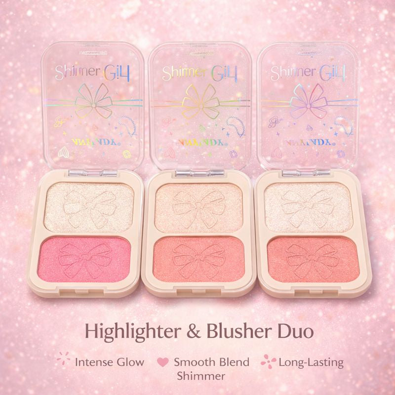 Blusher & Highlighter Duo - Any lady shiner girl