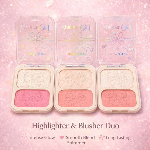 Blusher & Highlighter Duo - Any lady shiner girl