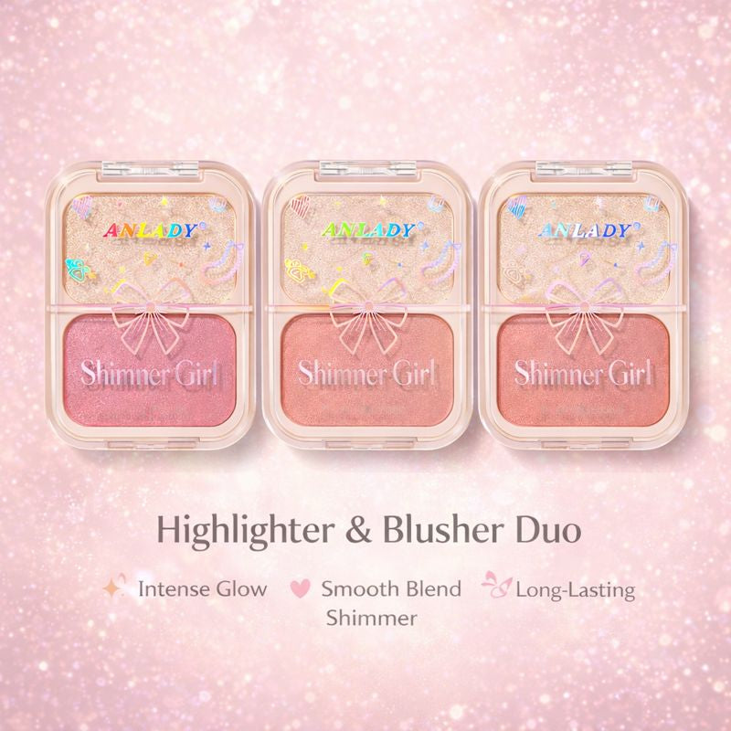 Blusher & Highlighter Duo - Any lady shiner girl