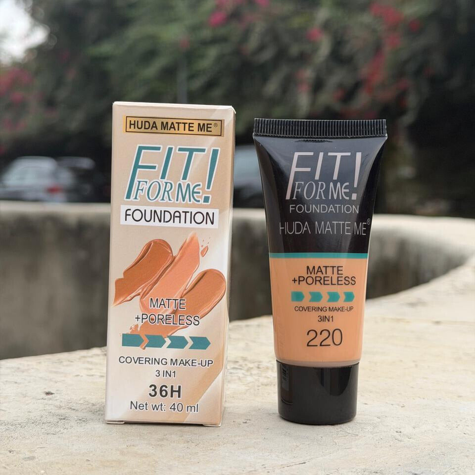 FIT! FOR ME – Huda Matte Me Foundation (3-in-1)